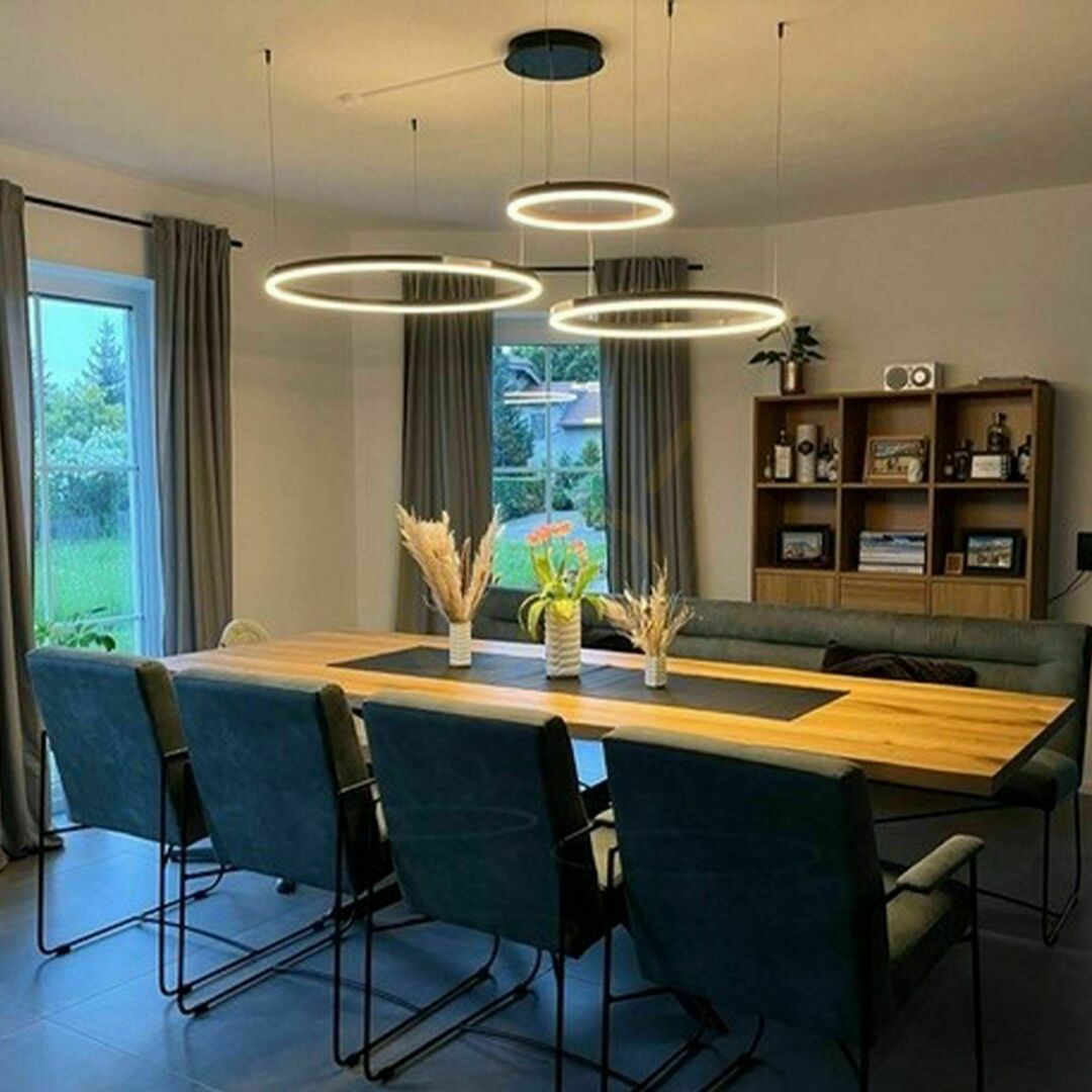 Kontrola Lustr s.luce Ring 3x LED černý, excentrický, průměr 100/80/60 cm Lustr s.luce Ring 3x LED černý, excentrický, průměr 100/80/60 cm