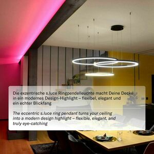 Lustr s.luce Ring 3x LED černý, excentrický, průměr 100/80/60 cm 4 Lustr s.luce Ring 3x LED černý, excentrický, průměr 100/80/60 cm small 4