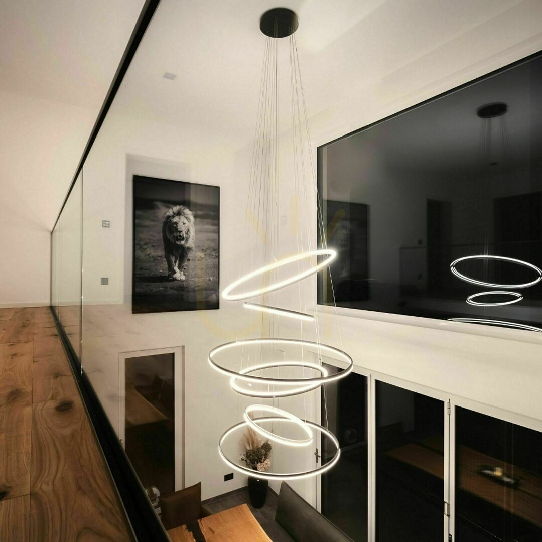 Pohled Závěsné LED svítidlo s.luce Centric Ring 5 bílé stmívatelné 3000 K Závěsné LED svítidlo s.luce Centric Ring 5 bílé stmívatelné 3000 K
