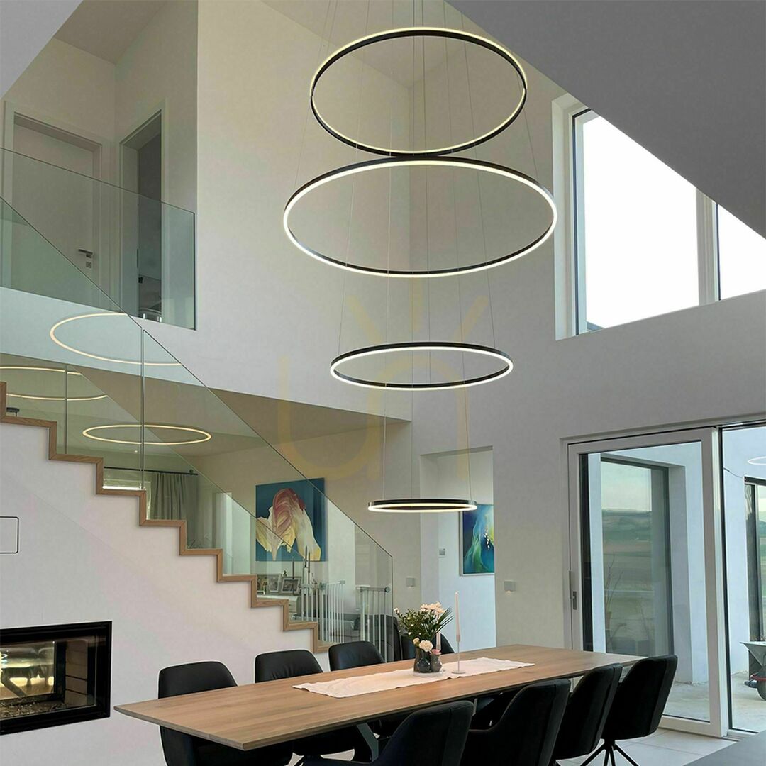 Náhled Závěsné LED svítidlo s.luce Centric Ring 5 bílé stmívatelné 3000 K Závěsné LED svítidlo s.luce Centric Ring 5 bílé stmívatelné 3000 K