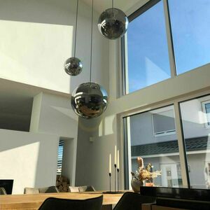 Lustr s.luce Orb 3x E27 černý skleněný moderní small 12