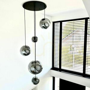 Lustr s.luce Orb 5ramenný zlatý skleněný modulární 5x E27 small 13