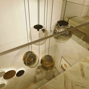 Lustr s.luce Orb 8ramenný modulární bílý skleněný kovový, stmívatelný small 11