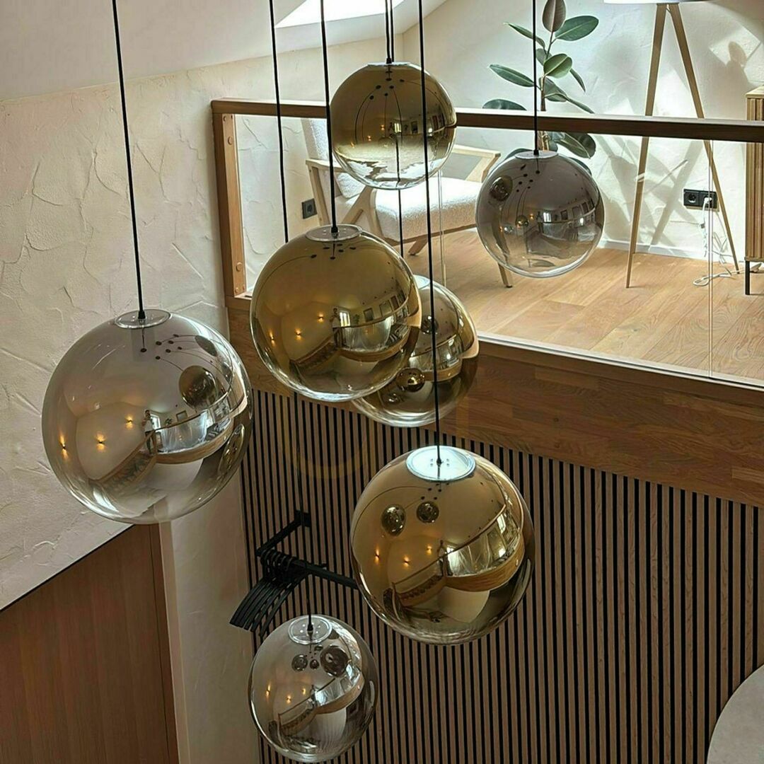 Kontrola Lustr s.luce Orb 8ramenný modulární zlatý skleněný moderní Lustr s.luce Orb 8ramenný modulární zlatý skleněný moderní