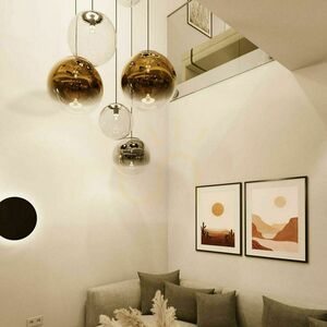 Lustr s.luce Orb 8ramenný zlatý skleněný modulární galerijní E27 stmívatelný 6 Lustr s.luce Orb 8ramenný zlatý skleněný modulární galerijní E27 stmívatelný small 6