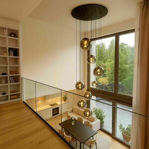 Lustr s.luce Orb černý skleněný kovový 12bodový modulární moderní 3 Lustr s.luce Orb černý skleněný kovový 12bodový modulární moderní small 3