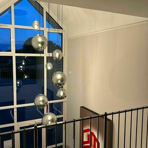 Lustr s.luce Orb černý skleněný kovový 12bodový modulární 4 Lustr s.luce Orb černý skleněný kovový 12bodový modulární small 4