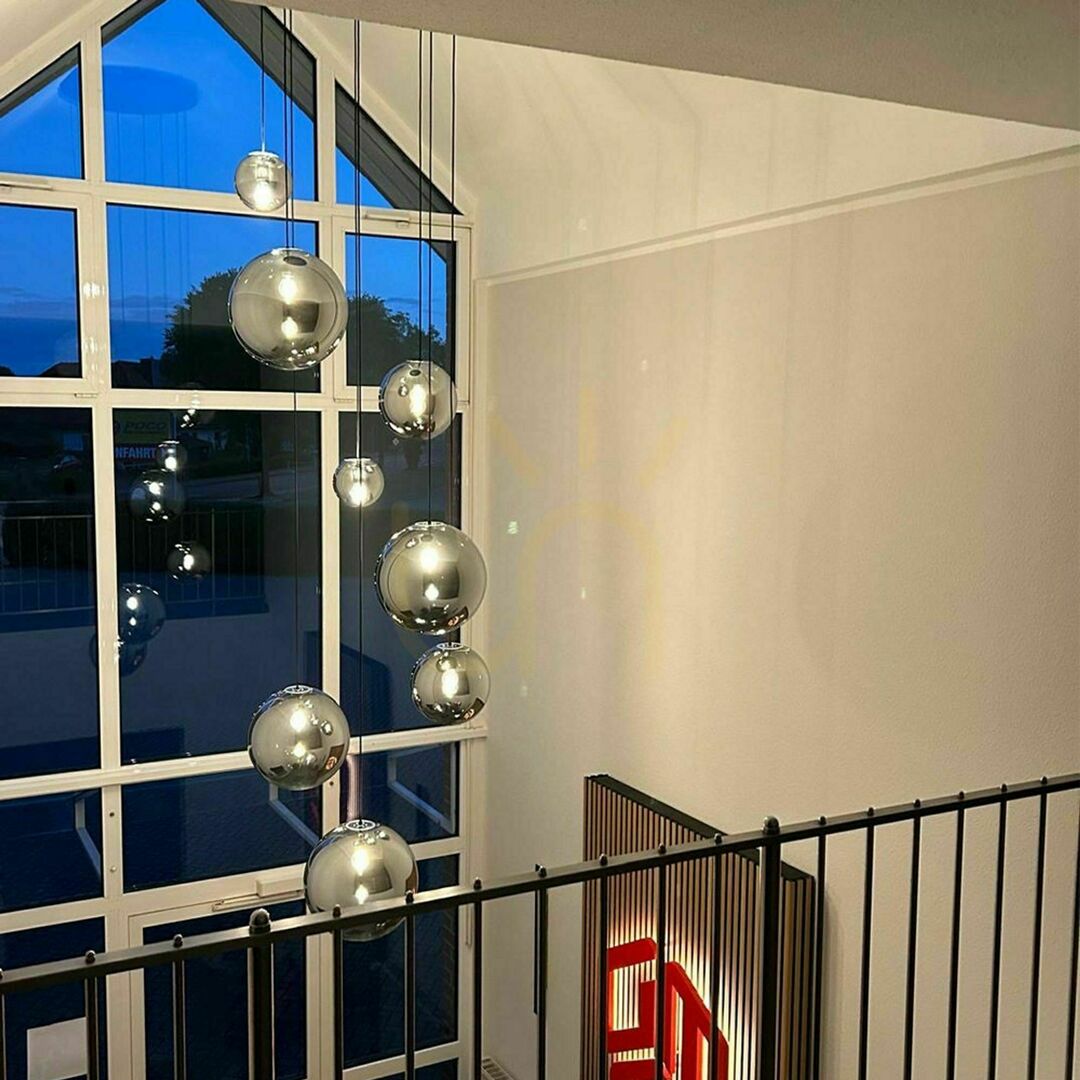 Zobrazit Lustr s.luce Orb černý skleněný kovový 12bodový modulární Lustr s.luce Orb černý skleněný kovový 12bodový modulární