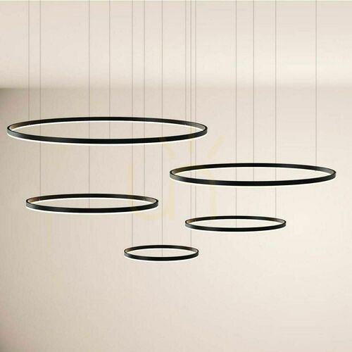 Kontrola Lustr s.luce Ring LED 5x zlatý, kruhový, stmívatelný