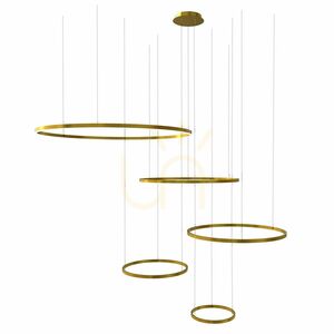Lustr s.luce Ring LED 5x zlatý, kruhový, stmívatelný 13 Lustr s.luce Ring LED 5x zlatý, kruhový, stmívatelný small 13
