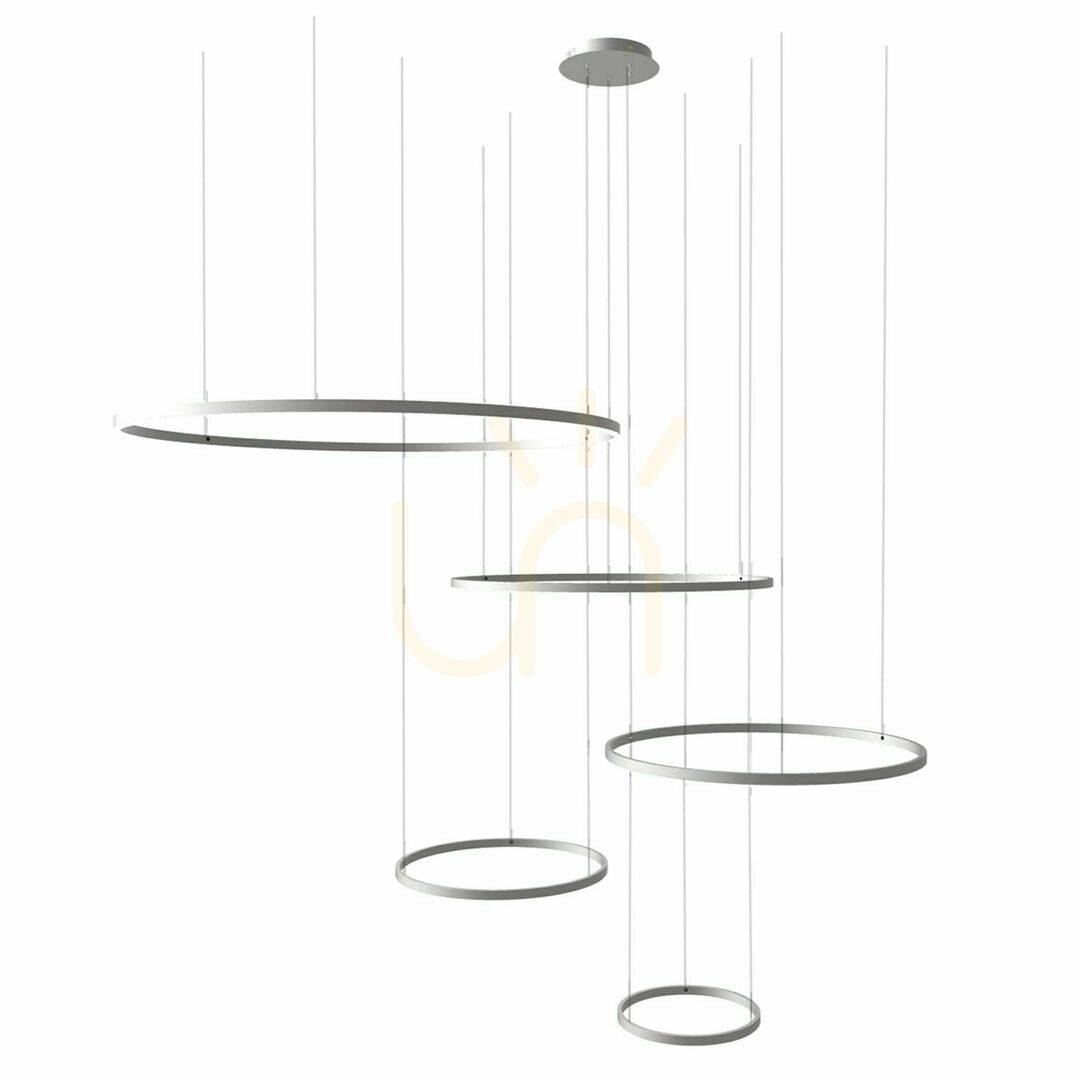 Zobrazit Lustr s.luce Ring LED 5x zlatý, kruhový, stmívatelný Lustr s.luce Ring LED 5x zlatý, kruhový, stmívatelný