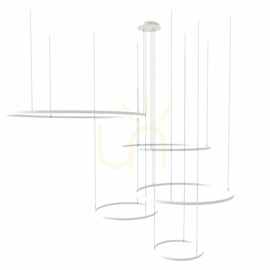 Zobrazit Lustr s.luce Ring LED 5x zlatý, kruhový, stmívatelný Lustr s.luce Ring LED 5x zlatý, kruhový, stmívatelný