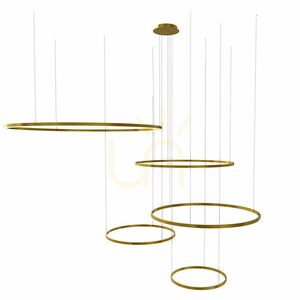 Lustr s.luce Ring LED 5x zlatý, kruhový, stmívatelný 9 Lustr s.luce Ring LED 5x zlatý, kruhový, stmívatelný small 9