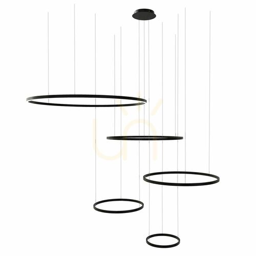 Kontrola Závěsné LED svítidlo s.luce Ring 5 černé 120 cm