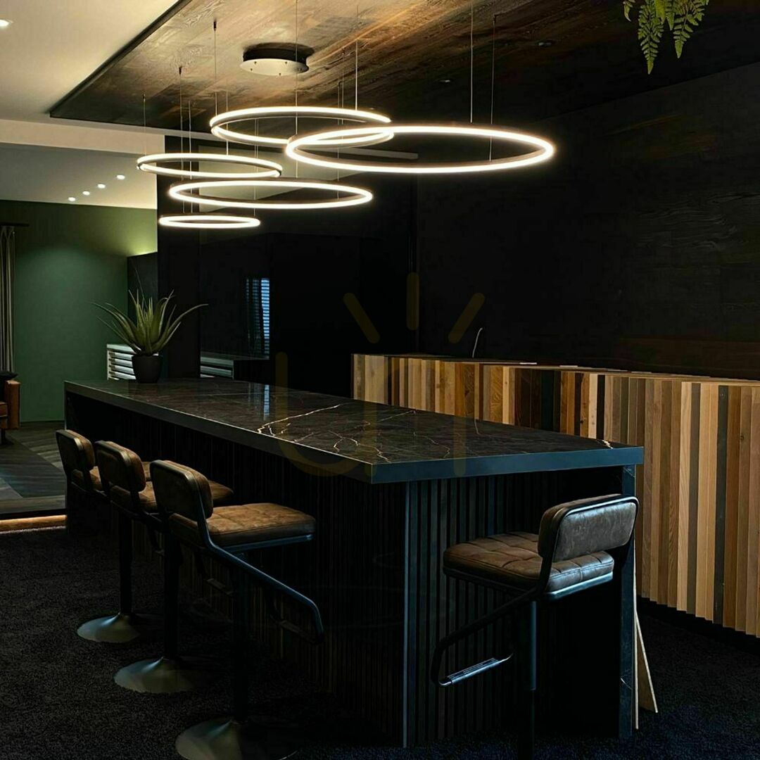 Zobrazit Lustr s.luce Ring LED černý 5bodový závěsný эxcentrický ակցիան Lustr s.luce Ring LED černý 5bodový závěsný эxcentrický ակցիան