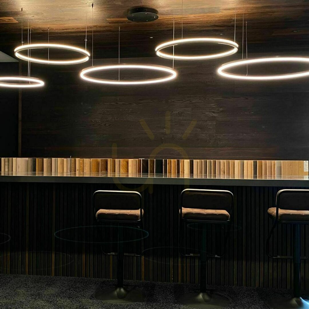 Náhled Lustr s.luce Ring LED černý 5bodový závěsný эxcentrický ակցիան Lustr s.luce Ring LED černý 5bodový závěsný эxcentrický ակցիան