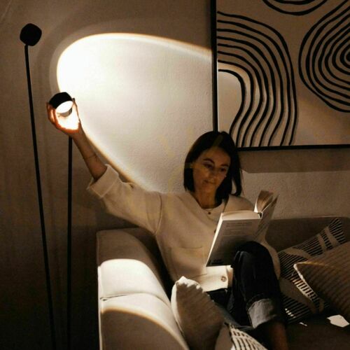 Kontrola Stojací LED lampa s.luce Beam černá 145 cm s dotykovým stmívačem