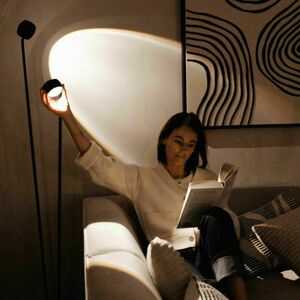 Stojací LED lampa s.luce Beam černá 145 cm s dotykovým stmívačem small 1