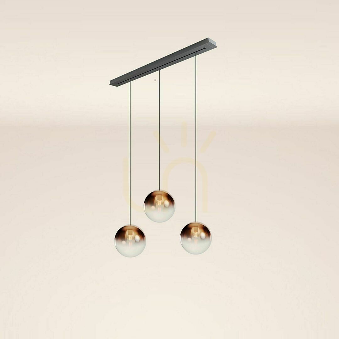 Zobrazit Lustr s.luce Orb 3x E27 sklo kouřové Ø 30 cm, závěsný osvětlení pro jídelnu Lustr s.luce Orb 3x E27 sklo kouřové Ø 30 cm, závěsný osvětlení pro jídelnu