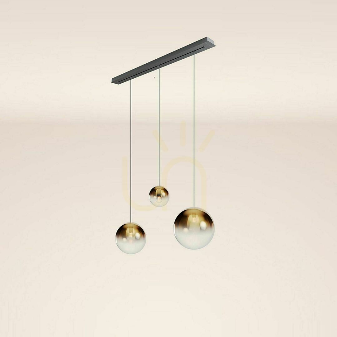 Kontrola Závěsné svítidlo s.luce Orb 3x E27 zlaté sklo 20/30/40 cm Závěsné svítidlo s.luce Orb 3x E27 zlaté sklo 20/30/40 cm