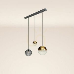 Závěsné svítidlo s.luce Orb 3x E27, sklo/kov, Ø 20/30/40 cm, jídelní stůl 12 Závěsné svítidlo s.luce Orb 3x E27, sklo/kov, Ø 20/30/40 cm, jídelní stůl small 12