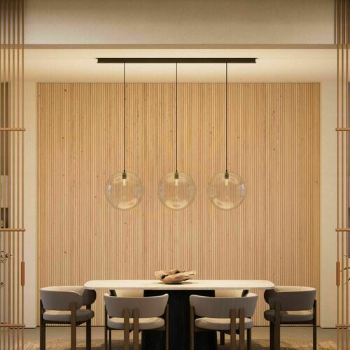 Kontrola Lustr s.luce Orb 3x E27 měděný skleněný 40 cm
