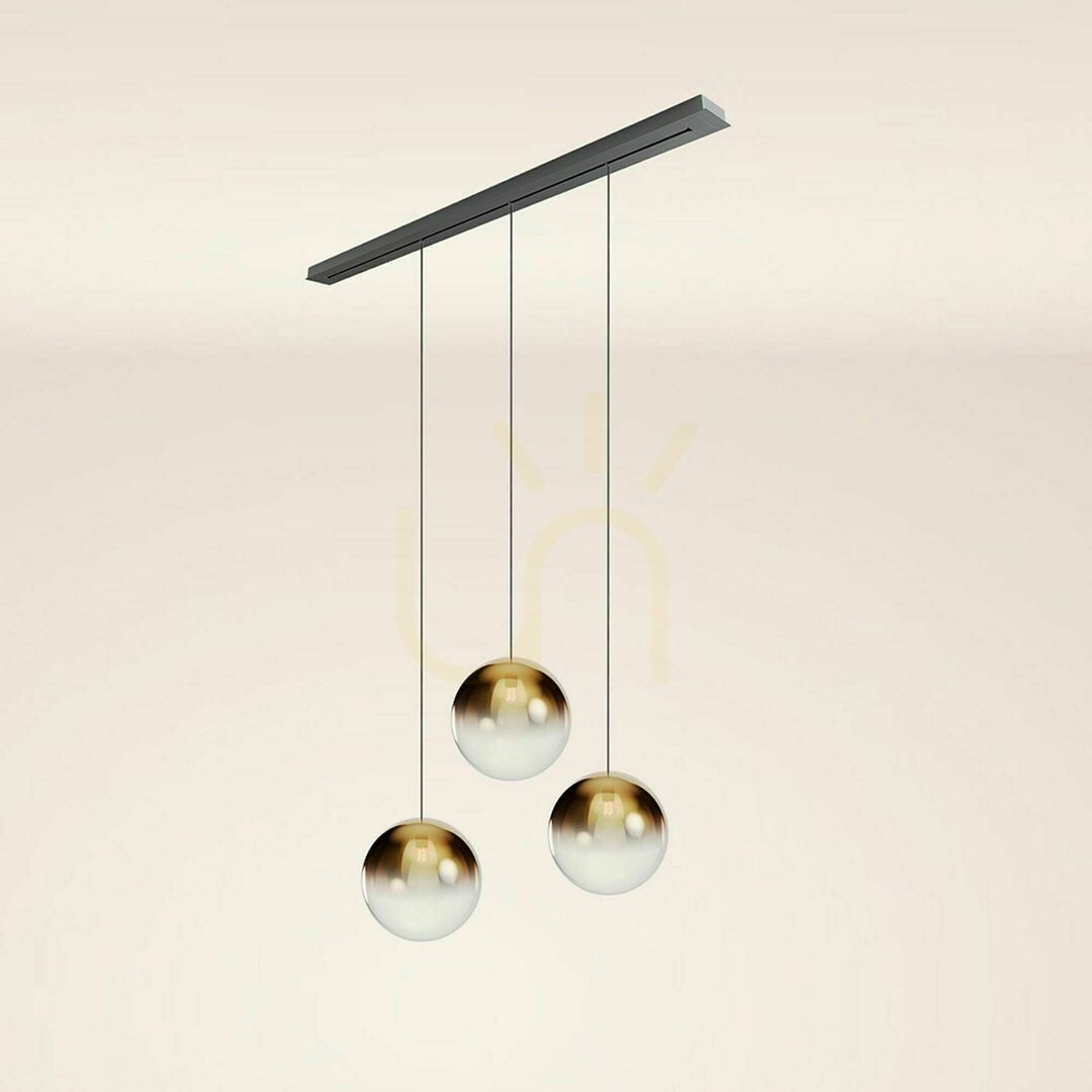 Kontrola Lustr s.luce Orb 3x E27 sklo kouřový 40 cm Lustr s.luce Orb 3x E27 sklo kouřový 40 cm