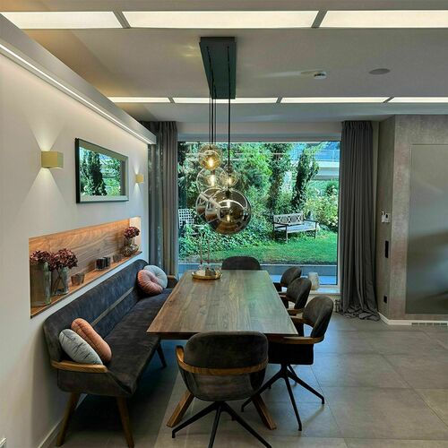 Kontrola Lustr s.luce Orb bílý skleněný 3x E27, průměr 40 cm