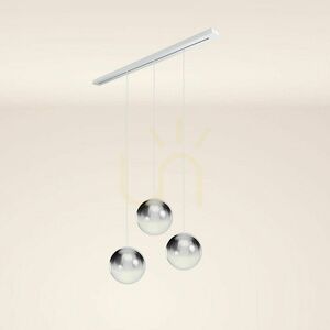 Lustr s.luce Orb 3ramenný kouřové sklo E27 40 cm 14 Lustr s.luce Orb 3ramenný kouřové sklo E27 40 cm small 14