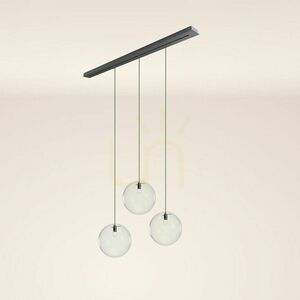 Lustr s.luce Orb 3ramenný kouřové sklo E27 40 cm 4 Lustr s.luce Orb 3ramenný kouřové sklo E27 40 cm small 4