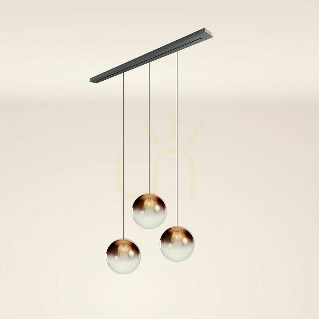 Zobrazit Lustr s.luce Orb 3x E27 měď sklo kov 40 cm Lustr s.luce Orb 3x E27 měď sklo kov 40 cm