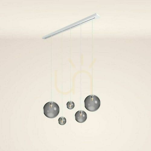 Kontrola Závěsné svítidlo s.luce Orb 5x E27 zakouřené sklo kov 40 cm
