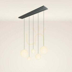 Lustr s.luce Orb 5x E27 zakouřený sklo kov 160 cm small 7
