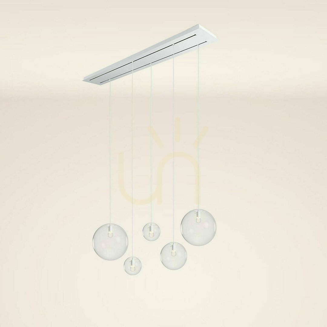 Zobrazit Lustr s.luce Orb 5ramenný zakouřený sklo, kov, E27, stmívatelný, 160 cm Lustr s.luce Orb 5ramenný zakouřený sklo, kov, E27, stmívatelný, 160 cm