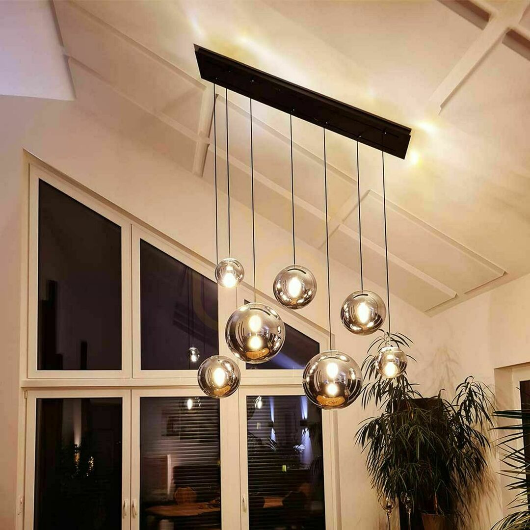 Kontrola Lustr s.luce Orb kouřové sklo, 8 světel, 160 cm, 2 řady Lustr s.luce Orb kouřové sklo, 8 světel, 160 cm, 2 řady