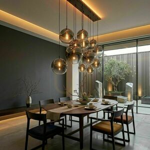 Lustr s.luce Orb 12 světel zlatý sklo kov 160 cm 2 řady 1 Lustr s.luce Orb 12 světel zlatý sklo kov 160 cm 2 řady small 1