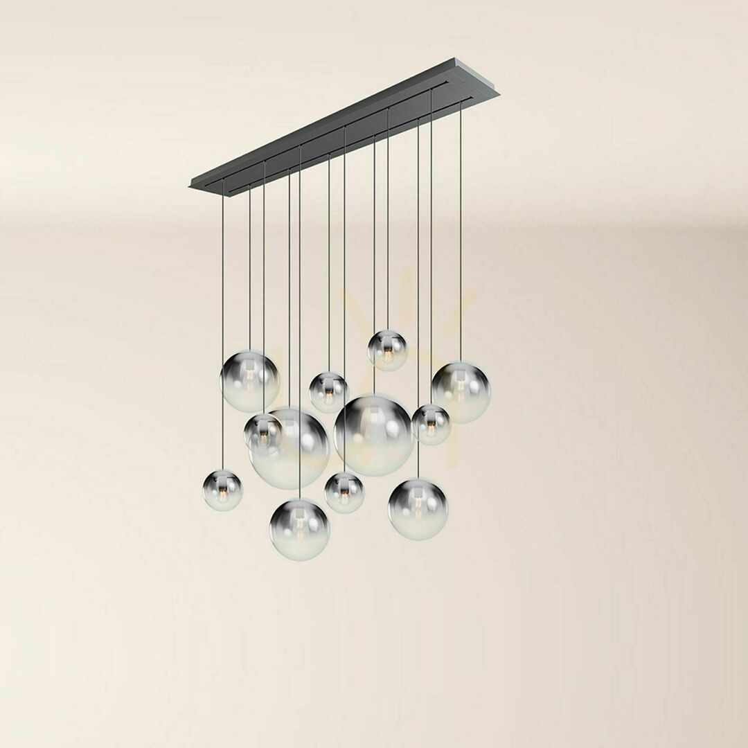 Náhled Lustr s.luce Orb 12 světel zlatý sklo kov 160 cm 2 řady Lustr s.luce Orb 12 světel zlatý sklo kov 160 cm 2 řady