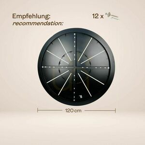 Stropní baldachýn s.luce Modular černý Ø 60 cm kov 16 světelných bodů 4 Stropní baldachýn s.luce Modular černý Ø 60 cm kov 16 světelných bodů small 4