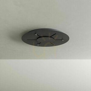 Stropní baldachýn s.luce Modular černý Ø 60 cm kov 16 světelných bodů 5 Stropní baldachýn s.luce Modular černý Ø 60 cm kov 16 světelných bodů small 5