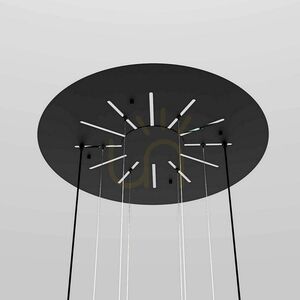 Stropní baldachýn s.luce Modular černý Ø 60 cm kov 16 světelných bodů 6 Stropní baldachýn s.luce Modular černý Ø 60 cm kov 16 světelných bodů small 6