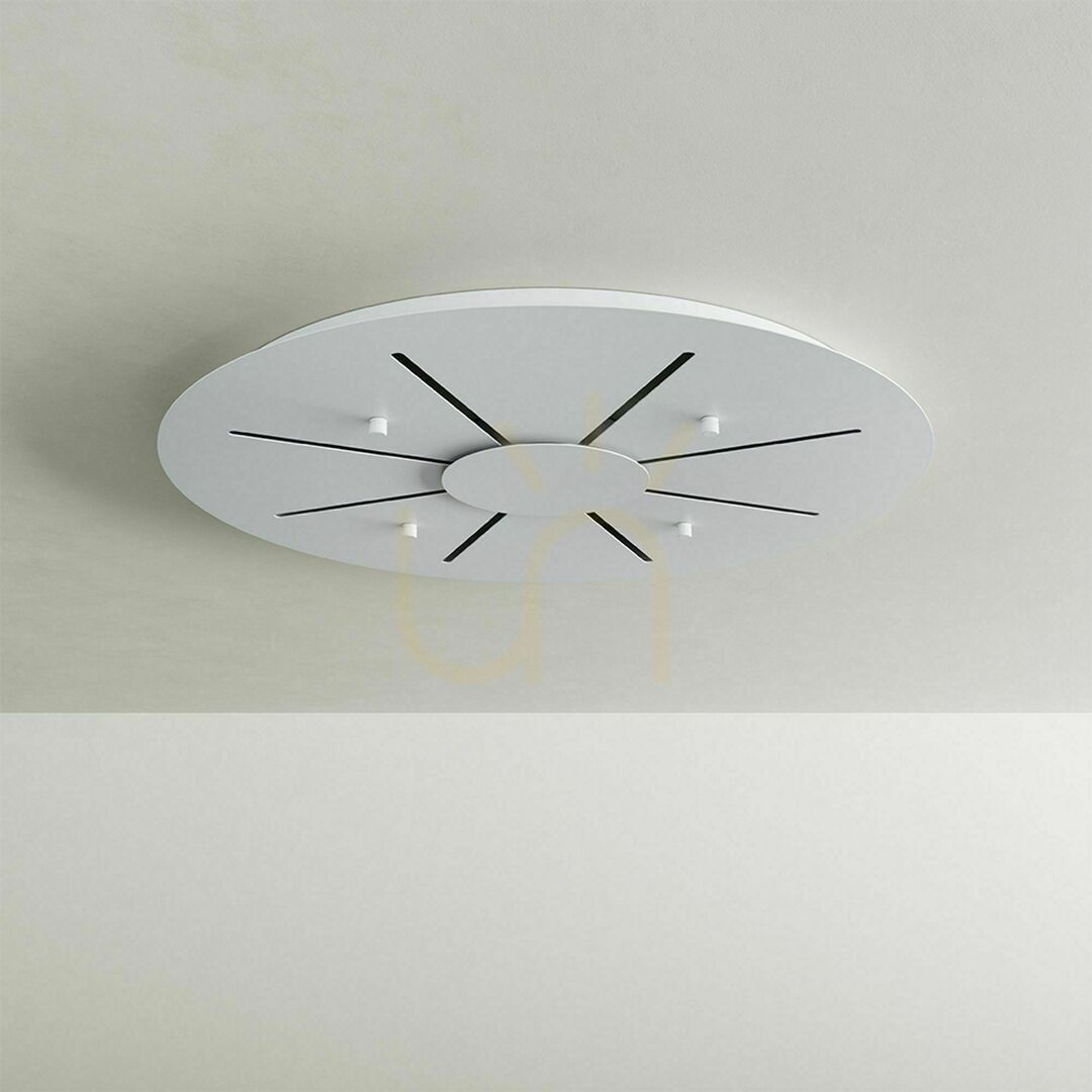 Zobrazit Stropní baldachýn s.luce Modular černý Ø 60 cm kov 16 světelných bodů Stropní baldachýn s.luce Modular černý Ø 60 cm kov 16 světelných bodů