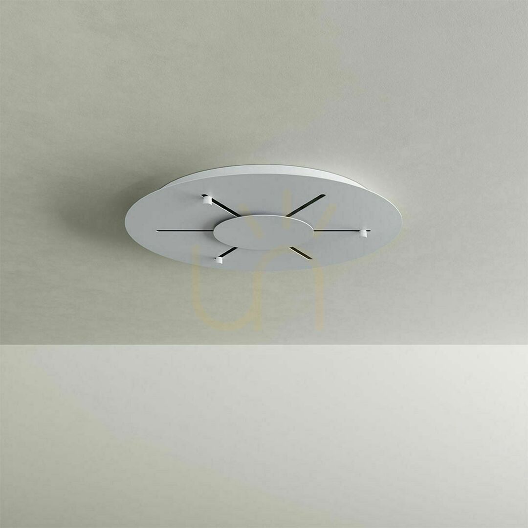 Náhled Stropní baldachýn s.luce Modular bílý kov Ø 120 cm 24 světel Stropní baldachýn s.luce Modular bílý kov Ø 120 cm 24 světel