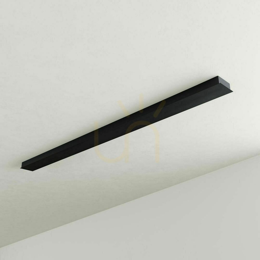 Zobrazit Stropní nosník s.luce Modular obdélníkový černý kov 160 cm bez otvorů Stropní nosník s.luce Modular obdélníkový černý kov 160 cm bez otvorů
