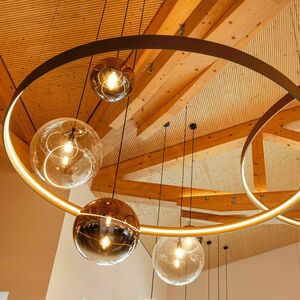 Závěsné LED svítidlo s.luce Ring XL 80 cm stříbrné stmívatelné pravidelné 10 Závěsné LED svítidlo s.luce Ring XL 80 cm stříbrné stmívatelné pravidelné small 10