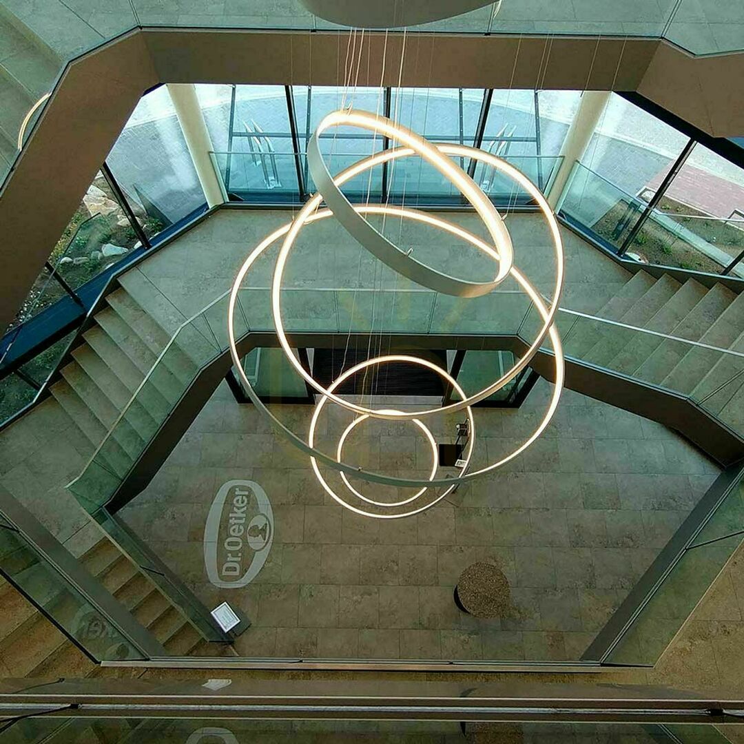 Náhled Závěsné LED svítidlo s.luce Ring XL 80 cm stříbrné stmívatelné pravidelné Závěsné LED svítidlo s.luce Ring XL 80 cm stříbrné stmívatelné pravidelné