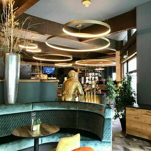 Závěsné LED svítidlo s.luce Ring XL 80 cm, stmívatelné, černé, moderní 7 Závěsné LED svítidlo s.luce Ring XL 80 cm, stmívatelné, černé, moderní small 7