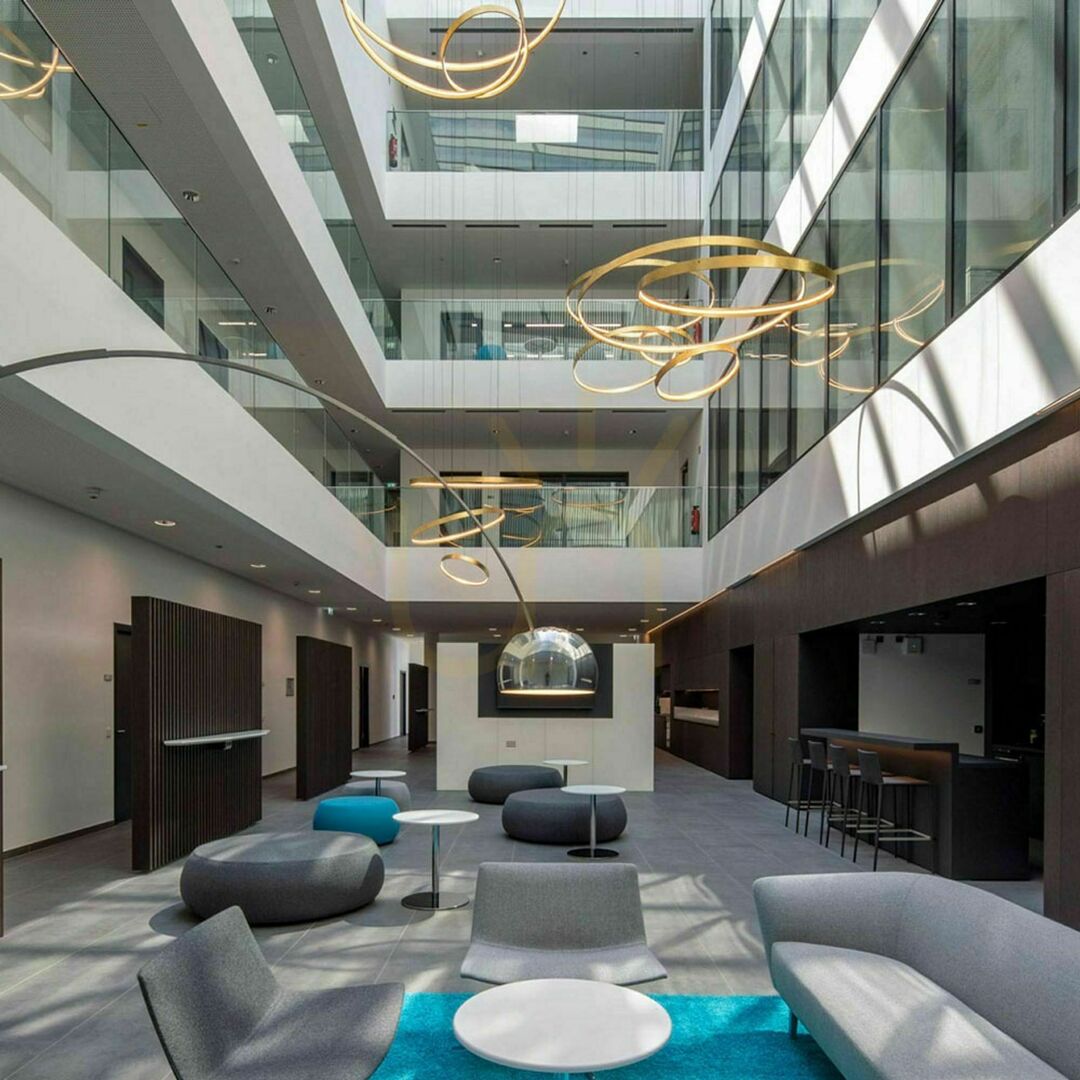 Pohled Závěsné LED svítidlo s.luce Ring XL 180 cm stmívatelné RAL Závěsné LED svítidlo s.luce Ring XL 180 cm stmívatelné RAL
