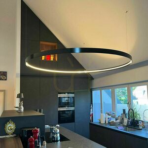Závěsné svítidlo s.luce Made LED Ring XL zlaté 200 cm 4000 K small 6