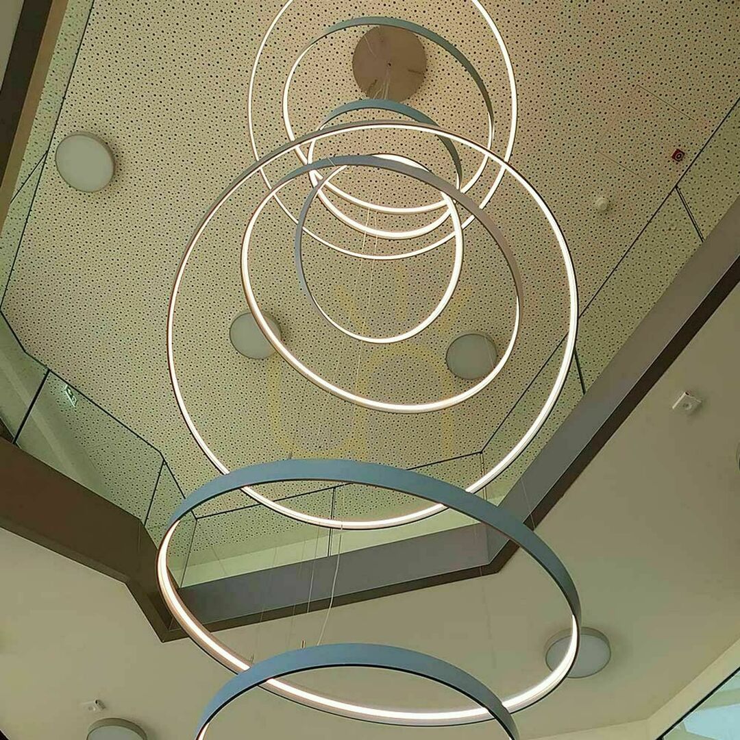 Zobrazit Závěsné LED lustry s.luce Ring XL černé 100 cm, stmívatelné Závěsné LED lustry s.luce Ring XL černé 100 cm, stmívatelné