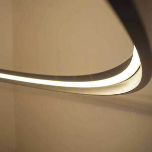 Závěsné LED svítidlo s.luce Made Ring XL, černé, Ø150 cm, 3000 K small 0
